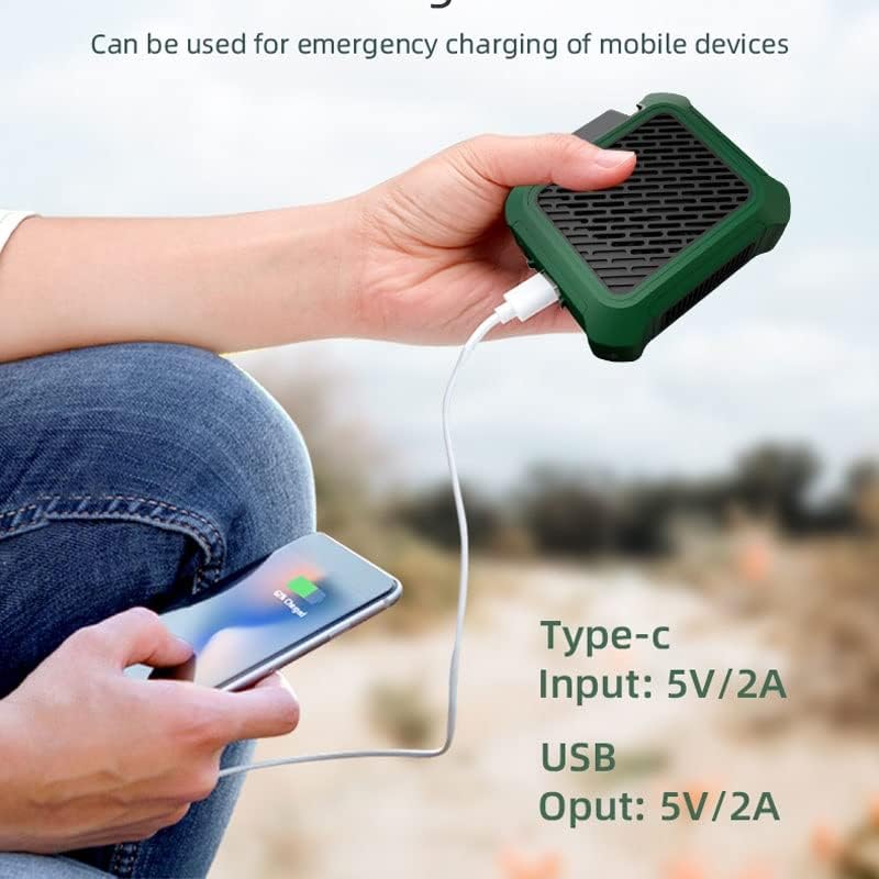 N / A USB portabil personal agățat de talie ventilator baterie reîncărcabilă Ultra Silențios portabil ventilator electric portabil