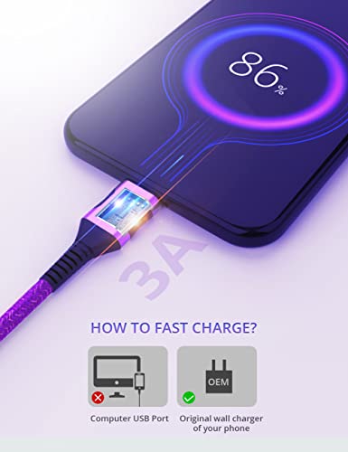 Cablu USB C XIAWAO, cablu încărcător USB C Încărcare rapidă, cablu USB A la USB C compatibil cu Samsung Galaxy S20 S10 S9 S8