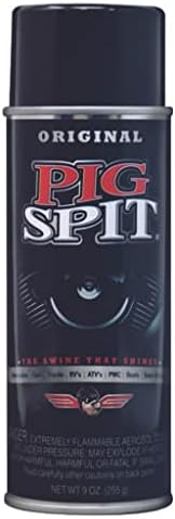 Pig Spit PSO Spit Original pentru utilizare pe motoare, transmisii, vinil și componente de tăiere din plastic negru și anvelope,