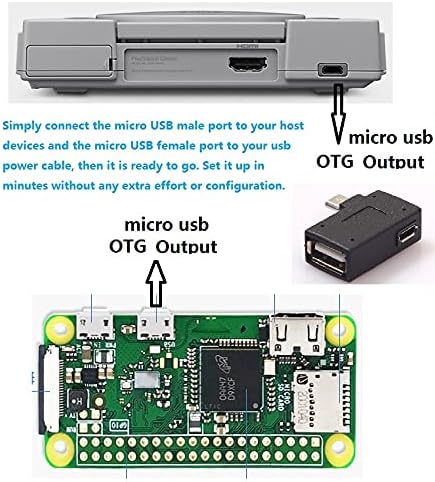 Oassuose 3 Pack OTG adaptor de cablu pentru Fire TV Stick 4k Max / Cube / Lite, alimentat Micro USB la USB OTG adaptor compatibil
