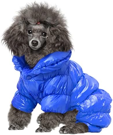 Portoane de iarnă pentru câini pentru câini mici, jacheta de câine rezistentă la vânt, cu fereastră caldă, pa căptușită haine