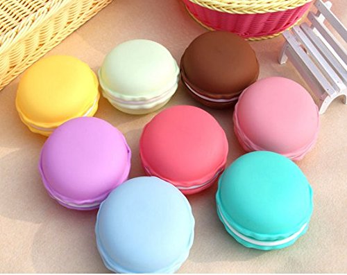 WOIWO 5 buc reîncărcabile colorate Macaron forma cutie de depozitare bomboane bijuterii caz