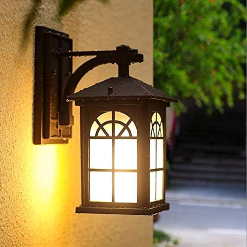 Lămpi de perete exterior trexd în stil european impermeabil lampă de curte grădină vilă poartă cu led în aer liber balcon gard