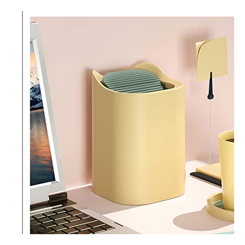 Xdchlk Desktop coș de gunoi cutie de depozitare a gunoiului sufragerie măsuță de cafea cu capac coș de hârtie mic sac de gunoi