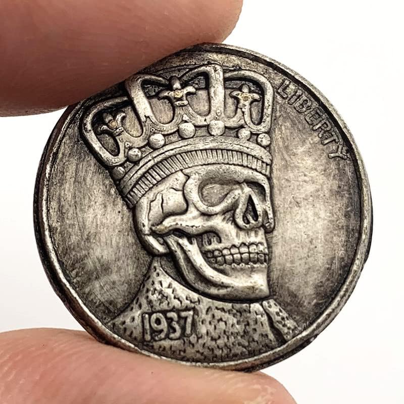 1937 Wanderer Regele coroana antic cupru vechi argint Medalia Colectia 20mm Craft cupru argint monede