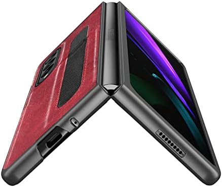 Compatibil cu Samsung Galaxy Z Fold4 5G 2022, husă din piele Premium Silm cu suport S Pen Slot Fit Husă pentru telefon pentru