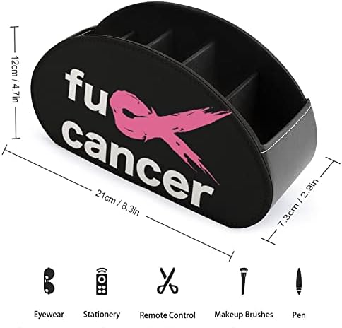 Fuck Cancer Cancer Telecomandă Telecomandă Organizator pentru birou pentru livrări de birou pentru telecomandă