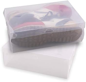 Anncus Sale 10pcs Transparent Clear Pantofi Pantofi cutii de depozitare Pantofi pliabili Suport pentru carcasă
