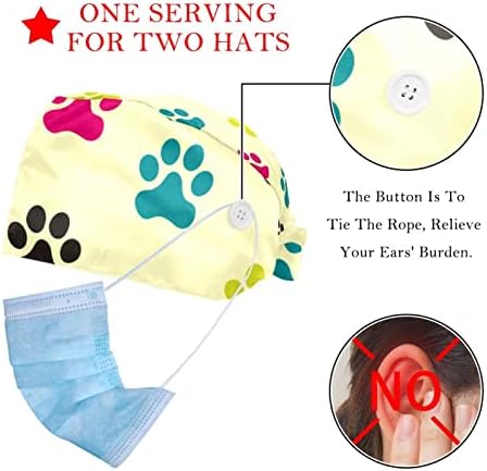 2 pachete amuzante drăguțe de câini de câine Expresii care lucrează cu butoane cu butoane cu bandă de transpirație reglabilă