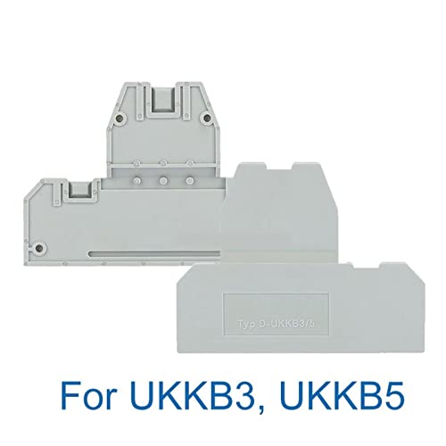 100Pcs D-UKKB3/5 End Barrier Plate for UKKB3 UKKB5 Wire Connector Rail Terminal Block Accessories D-UKKB 3/5 End Cover