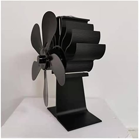 Yyyshopp 5 lame Thermal Power semineu Fan căldură alimentat Lemn aragaz ventilator pentru lemn / jurnal arzător de distribuție