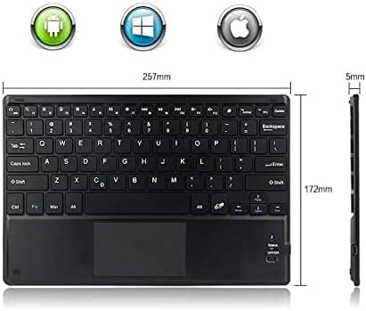 Tastatură BoxWave compatibilă cu Samsung Galaxy Book - tastatură Bluetooth SlimKeys cu Trackpad, Tastatură portabilă cu Trackpad-Jet