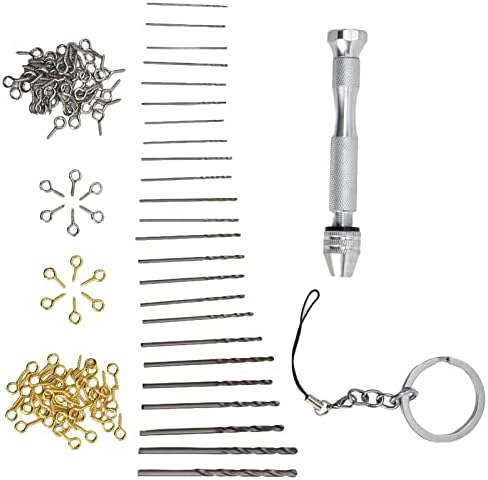 126 CPS Precision Hand Hand Kit bijuterii Cheie Inel Pandantiv Set de instrumente Set de materiale Set pentru ansamblu de brelocuri de casă DIY