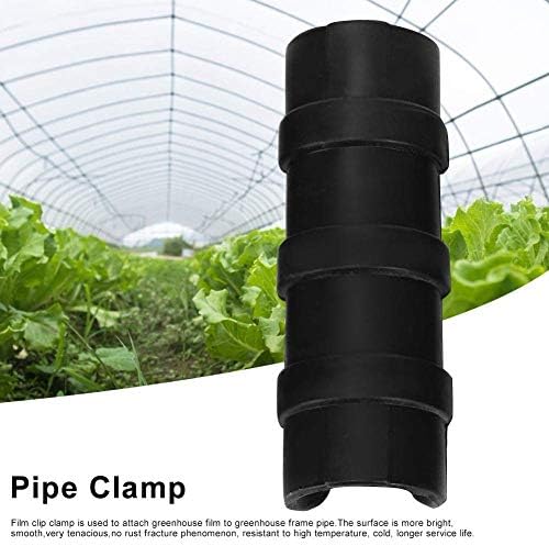 50 buc film Clipuri, negru cu efect de seră Cadru țeavă tub și Film Clip grădină fixare parasolar Net instrumente