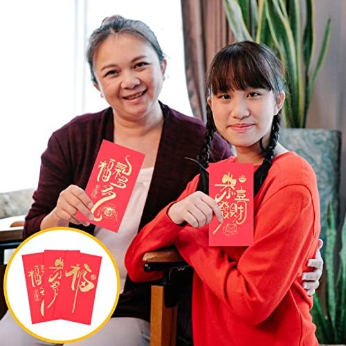 Gadpiparty Red Poseta Chineză roșu plic 30pcs Anul Nou Hong Bao Anul Nou norocos bani buzunare pentru toate ocaziile Bronzing