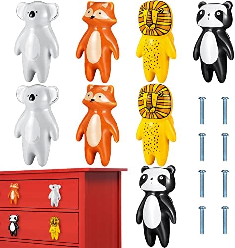 8 bucăți butoane drăguțe pentru animale mânere pentru copii butoane ceramice sertar pentru copii trage Mânere pentru dulapuri