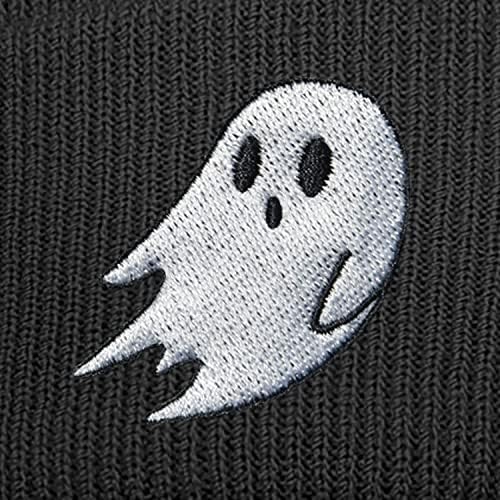 ikenacy Halloween Cool Ghost Knit Beanie Pălării / șapcă de Baseball pentru bărbați femei drăguț Goth Boo cadouri gotic infricosator