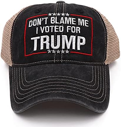 Pălărie Trump 2024, nu mă învinovăți am votat pentru pălărie Trump șapcă de Baseball reglabilă Donald Trump MAGA
