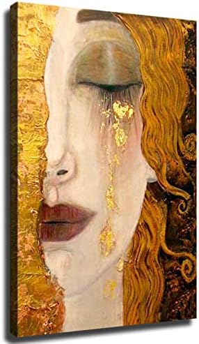 Gustav Klimt's Freya's Tears of Gold Poster Art Art Artă Decor dormitor Living baie Băi Decorativ pictură Imagini imprimate