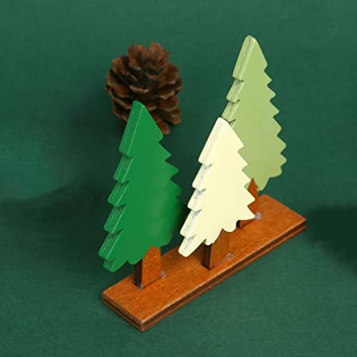 Artificial de Crăciun artificial de la Toyvian, din lemn de Crăciun Masă Mini Pine Pine pentru Office Pe petrecere de acasă