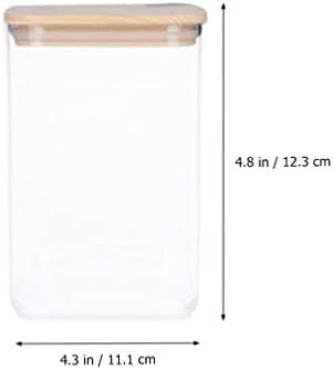 UPKOCH Containere de depozitare din Plastic recipient de făină din sticlă frigider transparent coș de depozitare Sigilat: recipient
