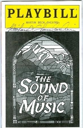 Richard Chamberlain Program Playbill Autographed The Sound of Music Br