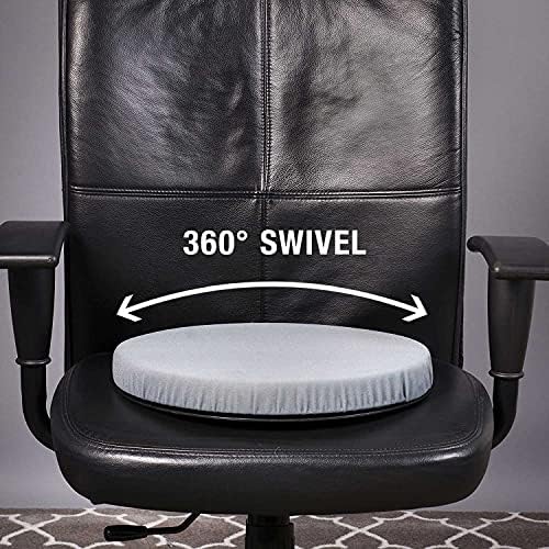 HealthSmart pernă de scaun pivotantă la 360 de grade, asistență pentru scaun pentru vârstnici, pernă de scaun pivotantă pentru