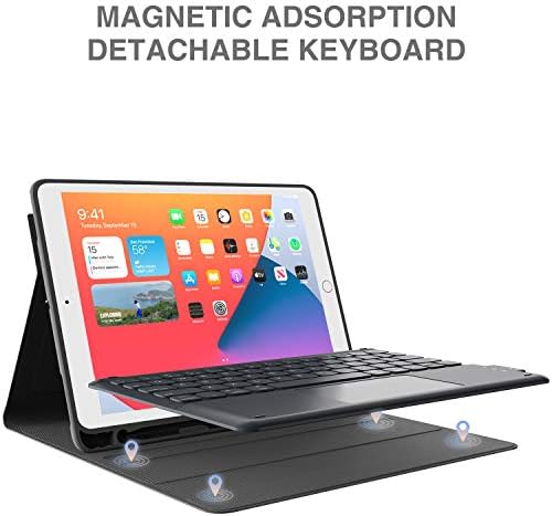 IPAD TAYBOARD 9th Generation, tastatură pentru iPad 8th Generation/7th Gen 10,2 inch, trackpad inteligent, wireless detașabil