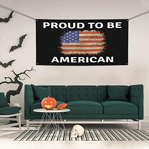 Steag american american mândru că sunt bannere și semne americane, banner de vacanță pentru fundal de fundal pentru grădină