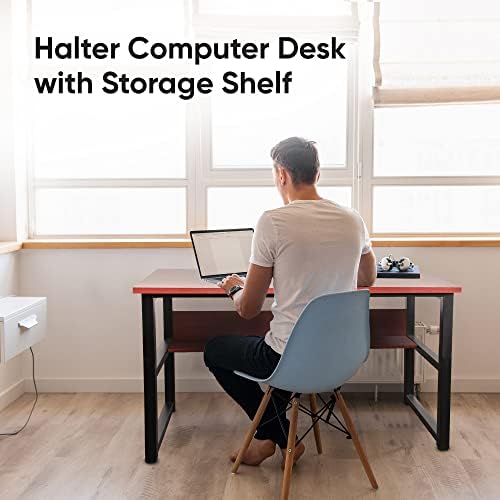 Halter birou de calculator cu birou de birou de stocare cu rafturi pentru acasă sau Birou Birou de calculator cu rafturi pentru