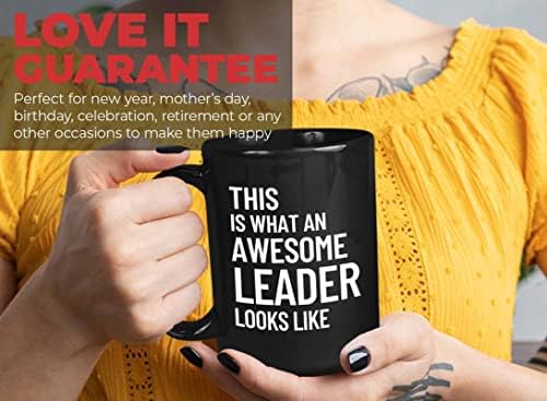 Bubble Hugs Leadership Coffee Coffee 15oz Black - Leader AWSM - Antreprenor de afaceri Cadouri de apreciere principală Zile