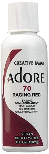 Culoarea semipermanentă a părului strălucitor-Raging Red - 118ml de Adore