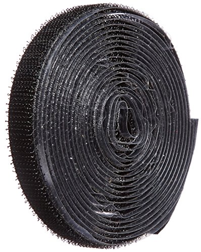 Velcro 1001-AP-PSA/H Negru cârlig negru tip nylon țesut bandă de fixare, adeziv sensibil la presiune, 1/2 lățime, lungime de