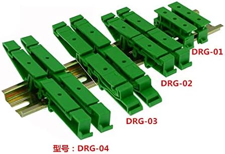 Meetoot PCB PCB Suport de montare a șinei simple PCB Circuit Board DIN Ghid de montare a șinei Bracket Verde