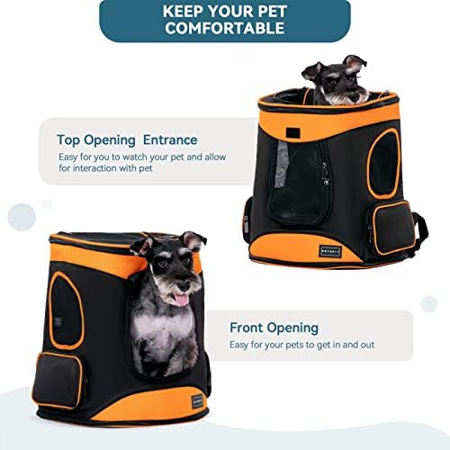 Petsfit Cat rucsac Carrier Easy-Fit Dog Travel Rucsac Carrier pentru drumeții mersul pe jos ciclism potrivit pentru câini mici