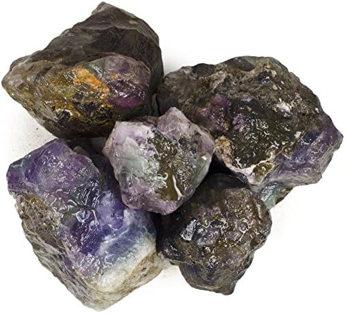 Pietre prețioase hipnotice Materiale: 3 lbs mare Slabbing Rough Rainbow Fluorite din Mexic-dimensiune medie mare de 2 până
