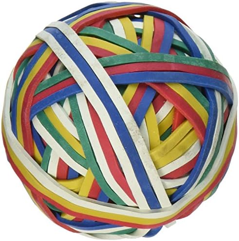 School Smart Rubber Band Ball - Culori multiple
