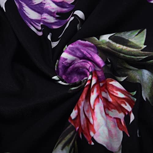 Femei Vneck Cotton Floral Graphic Fit Relaxed Fit Lounge Bluză TSHIRT pentru fete Summer Fall JX JX