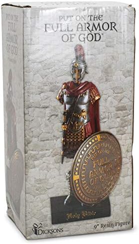 Dicksons Armour of God Soldier Roman 9 x 5 inch Red Redystone Tabletop Figurină