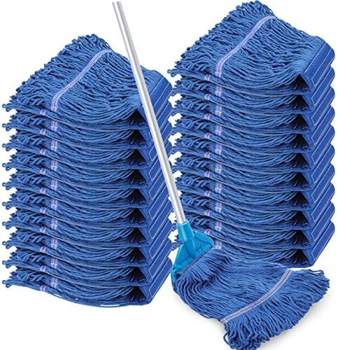 Seewey 20 piese comerciale mop cap înlocuire podea curățare umed mop capete umed mop cap rezerve grele comerciale Mop pentru