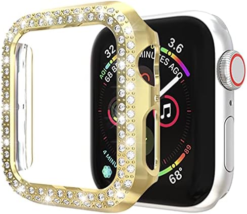[1-pachet] ALADRS BLING FRAMER HARD BUMPER Compatibil cu Apple Watch Case de 42 mm, Capac de protecție cu diamante de cristal