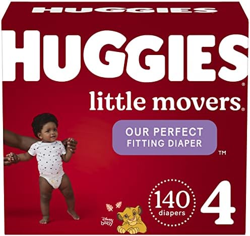 Huggies Little Movers scutece pentru copii dimensiune 4,70 Count & amp; ht scutece Dimensiune 4, 52 Ct & amp; PES, 12 pachete