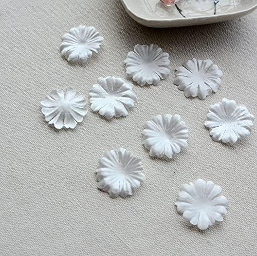 Sellace 20 de bucăți/lățime de lot 3cm broderie cu flori albe și dantelă de dantelă cusut floral pe patch -uri pentru rochie