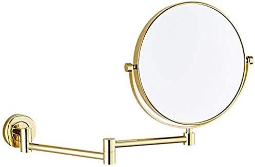 Oglinzi de machiaj montat pe perete de 8 inci măritoare extinsă oglinzi de bărbierit reglabile rezistente la oglinzi de baie