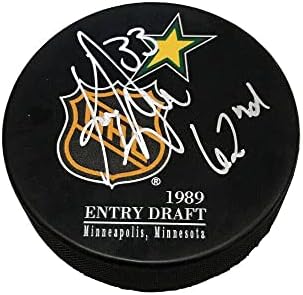 KRIS DRAPER a semnat 1989 NHL Draft puck 62 inscripție autograf NHL pucks