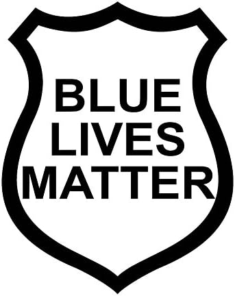 Albastru Lives Matter Insigna De Poliție Schiță 6 Vinil Autocolant Auto Decal