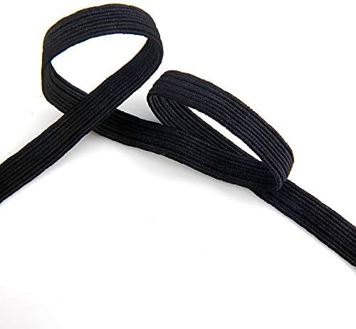 SELCRAFT 5m mască bandă elastică cusut alb negru 3/6/9/10/12/15/20 / 40mm benzi elastice plate pentru pijamale Underware cravate