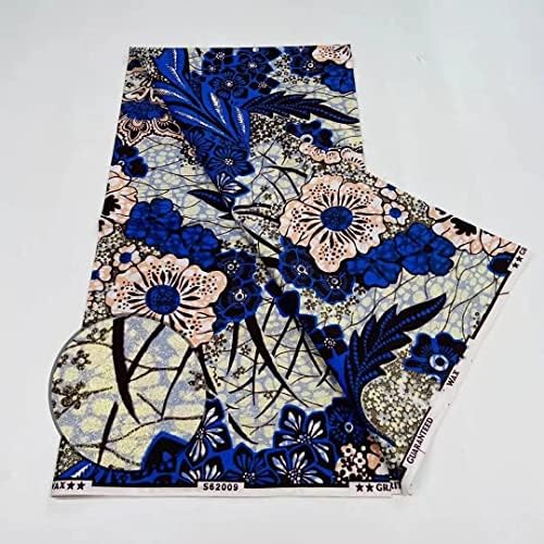 46-47 inch Wide Gold Wax Ankara African Print bumbac Fabric Pentru Rochie Nigerian Material de cusut pentru rochie african