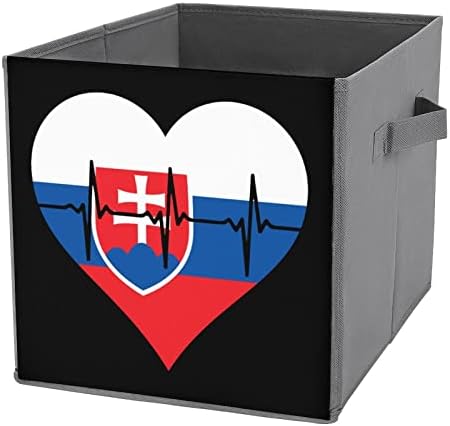Love Slovakia Heartbeat Beaat Colcble Storage BINS BASORIE FILE FOLDING Stocare Cuburi de depozitare Cutii Organizatoare cu