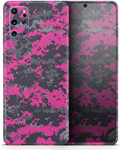 Design Skinz Pinkz roz și gri Camuflaj digital de protecție Vinil Vinil Decal Copertă pielii compatibile cu Samsung Galaxy